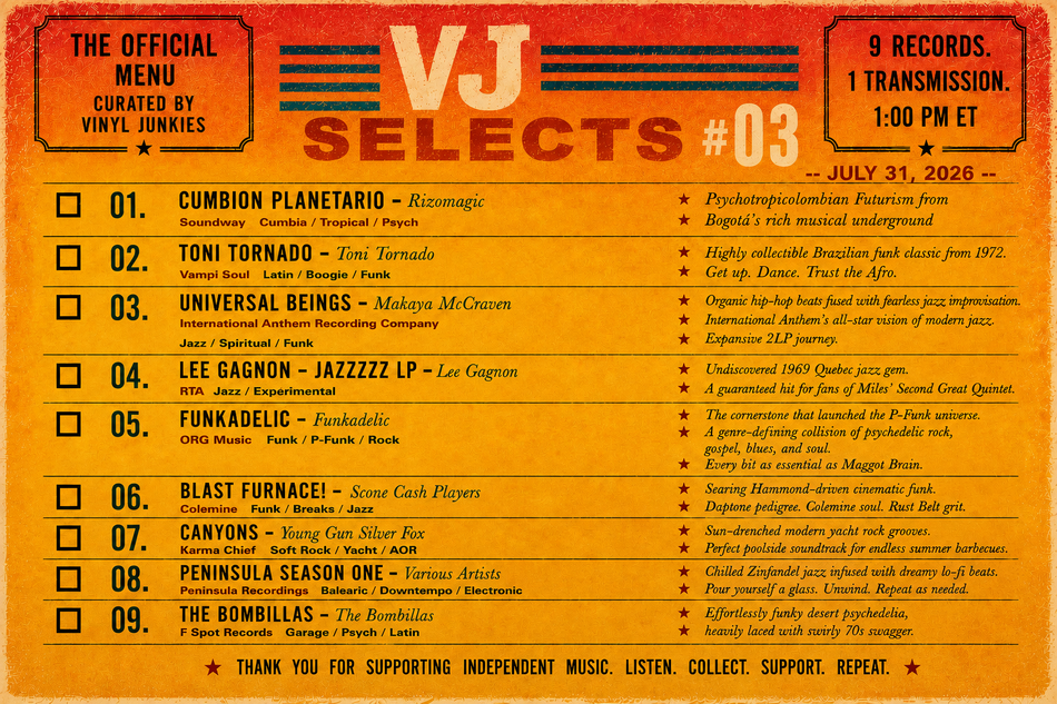 VJ Selects #3 Full Menu